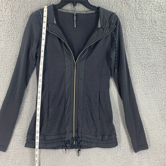 Kuhl Womens Jacket Zip Size XS Merino Wool Nylon Active Lounge Athletic Grey - Picture 2 of 12